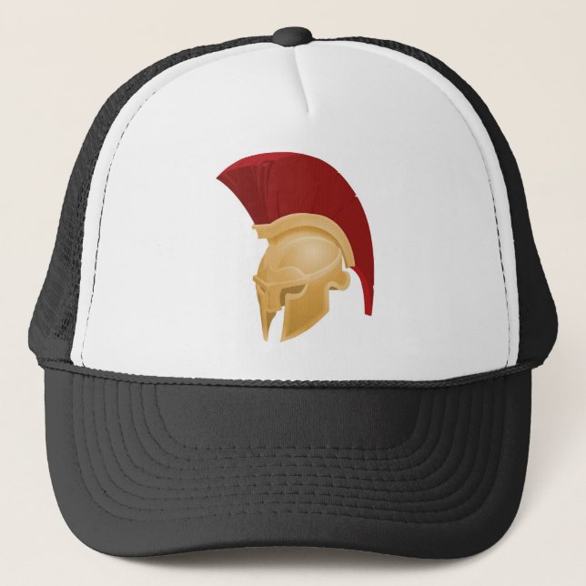Spartan or Trojan helmet Trucker Hat (Front)