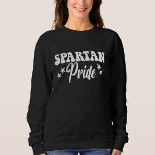 Spartan Pride High School Spartans Sports Team Spa Sweatshirt