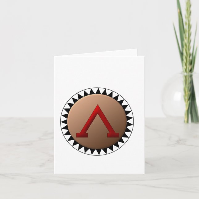 Spartan Shield Note Cards (Front)
