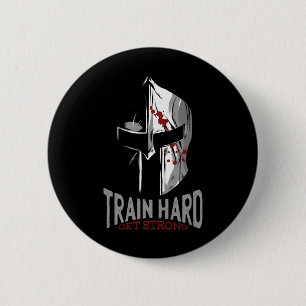 Spartan Sparta Helmet Gym Motivation Gift 6 Cm Round Badge