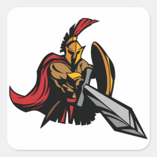 Spartan Square Sticker