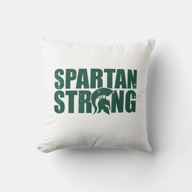 Spartan Strong,  exercise workout gym training Cushion (Front)