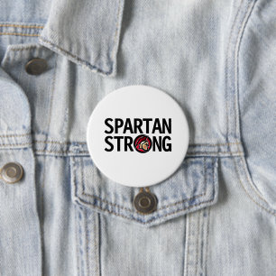 Spartan Strong. Personalised Button