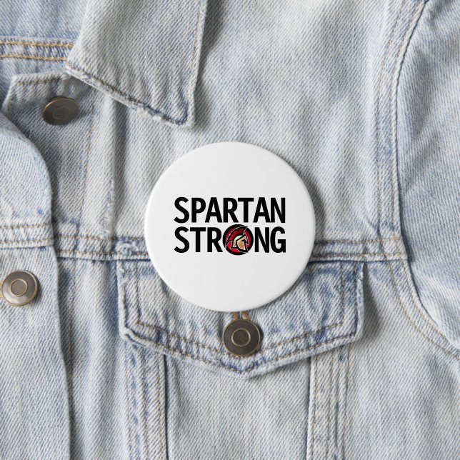 Spartan Strong. Personalised Button (In Situ)