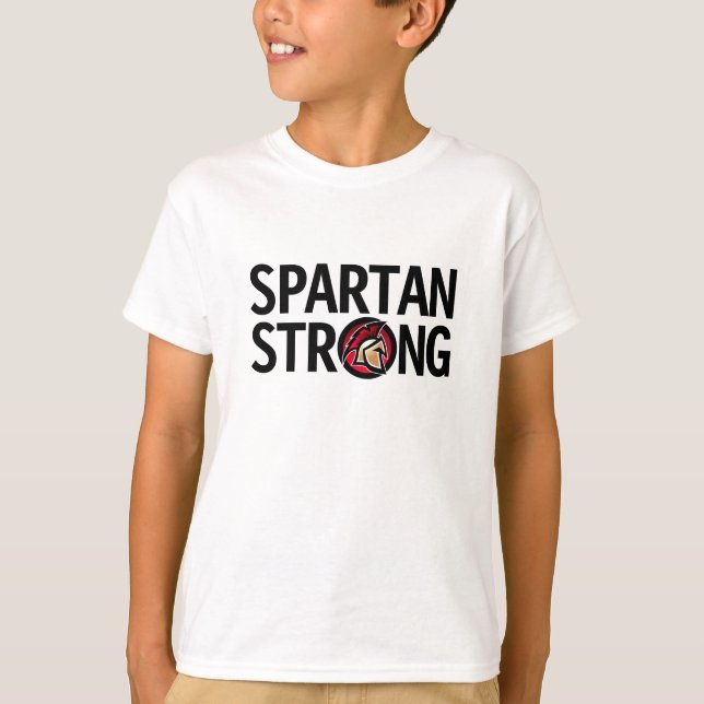 Spartan Strong. Personalised T-Shirt (Front)
