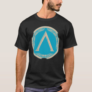 Spartan Symbol Greek Shield T-Shirt