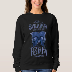 Spartan Team Helmet Sparta Workout Gym Gladiator W Sweatshirt
