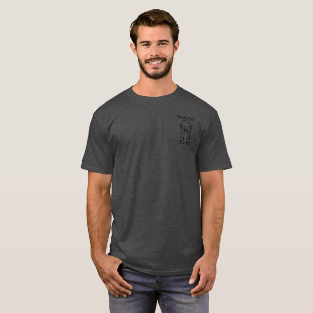 Spartan Thug - Men's Basic Dark T-Shirt (Front Full)