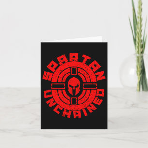 Spartan Unchained Bodybuilding Warrior Race Gym Card
