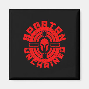 Spartan Unchained Bodybuilding Warrior Race Gym Magnet