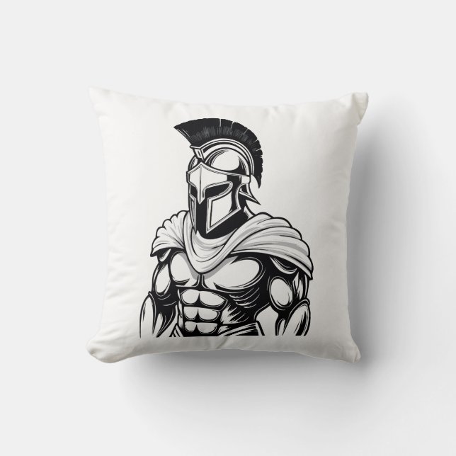 Spartan warrior cushion (Front)
