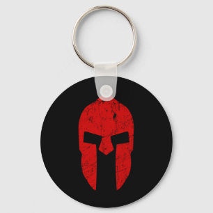 Spartan Warrior Helmet Gym Motivation Sparta Ancie Key Ring