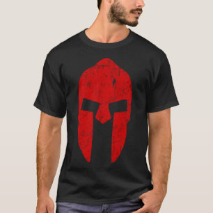 Spartan Warrior Helmet Gym Motivation Sparta Ancie T-Shirt