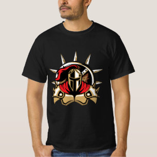 Spartan Warrior Helmet T-Shirt for Men 