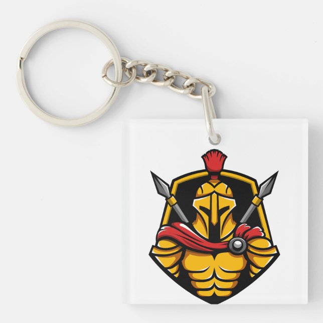 Spartan Warrior Keychain (Front)