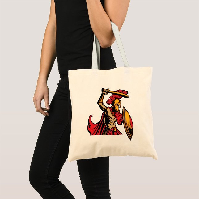 Spartan Warrior Mediaeval Tote Bag (Creator Uploaded)