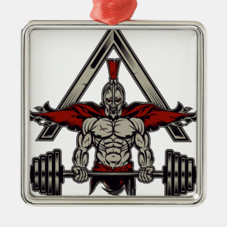 Spartan Warrior Metal Tree Decoration