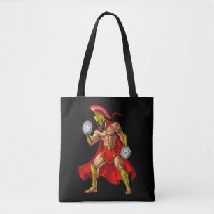 Spartan Warrior Weightlifting Tote Bag