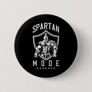 Spartan Workout Mode Fitness Gym Sparta Bodybuildi 6 Cm Round Badge