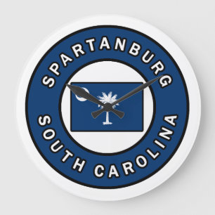 Spartanburg South Carolina Large Clock
