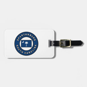Spartanburg South Carolina Luggage Tag