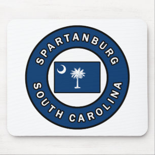 Spartanburg South Carolina Mouse Pad