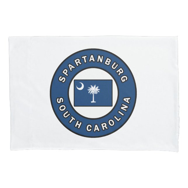 Spartanburg South Carolina Pillowcase (Front)