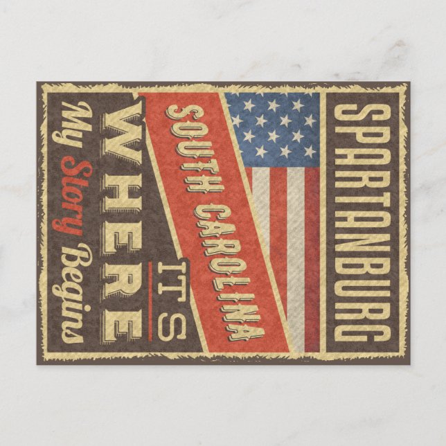 Spartanburg South Carolina Postcard (Front)