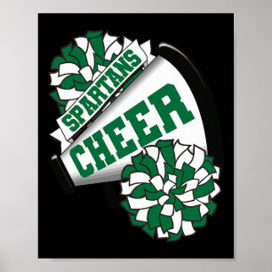 Spartans Cheer Ck To School Cheerleading Spirit G Poster