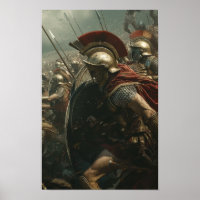 Spartans Fighting in the Persian Empire Poster