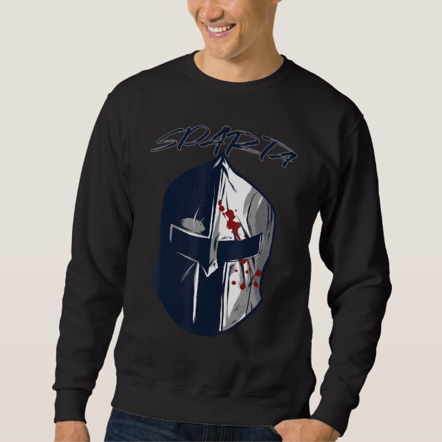 Spartans Helmet Gladiator Sparta Warrior Ancient G Sweatshirt (Front)