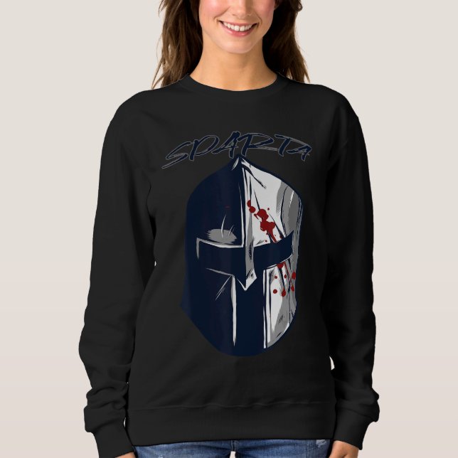 Spartans Helmet Gladiator Sparta Warrior Ancient G Sweatshirt (Front)