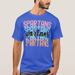 Spartans Team Mascot School Spirit Game Night T-Shirt