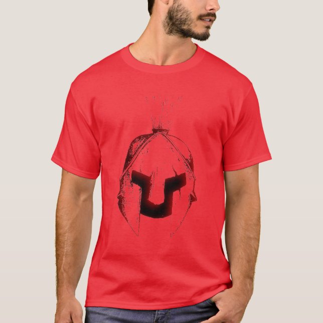 SPARTANWARE red helmet t-shirt (Front)