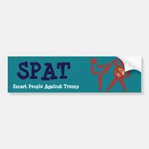 SPAT: Smart People Against Trump Bumper Sticker