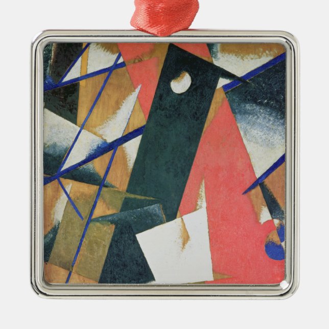 Spatial Force Construction, 1921 Metal Ornament (Front)