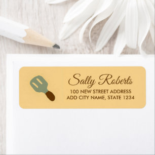Spatula drawing return address label