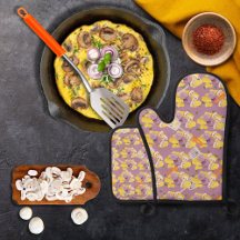 Spatulas and scrambled eggs purple