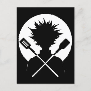 Spatulas Funny Cooking Wild Chef Holiday Postcard