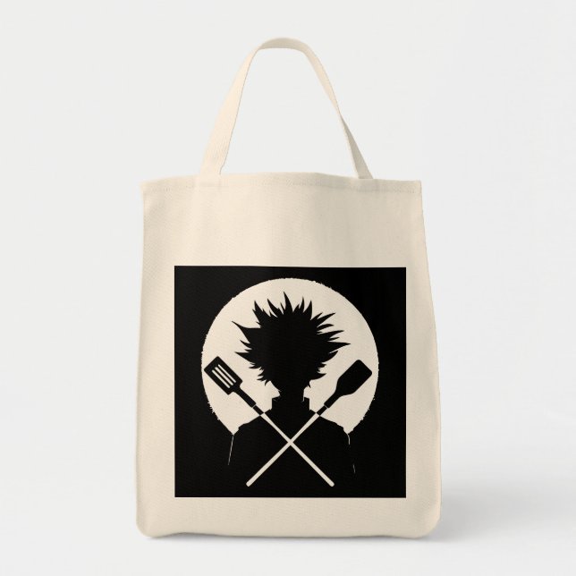 Spatulas Funny Cooking Wild Chef Tote Bag (Front)