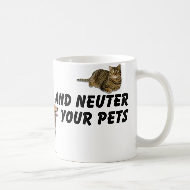 Spay and Neuter Coffee Mug (Right)