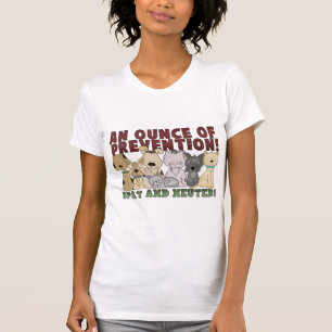 Spay and Neuter Your Pets Ladies Casual Scoop T-Shirt