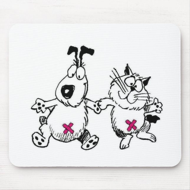 spay and neuter your pets mouse pad (Front)