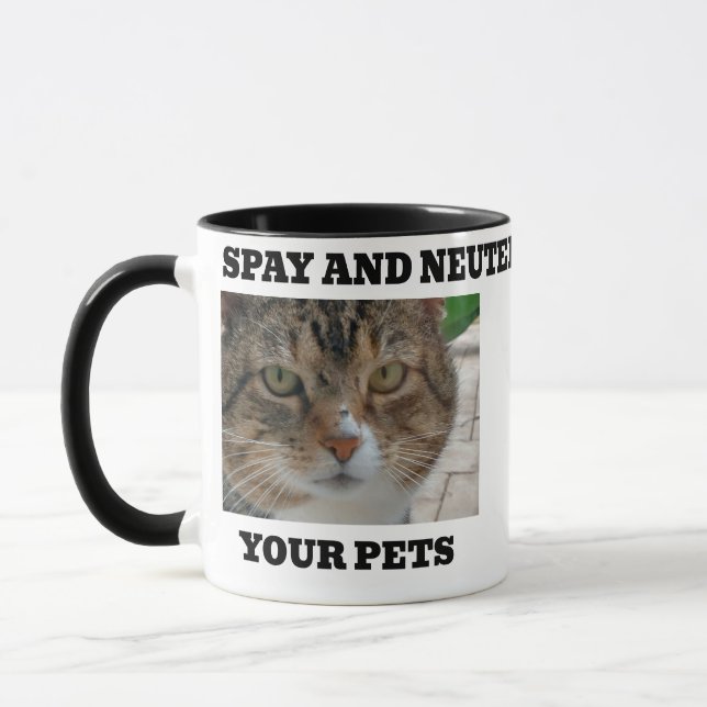 Spay and Neuter  Your Pets Mug (Left)