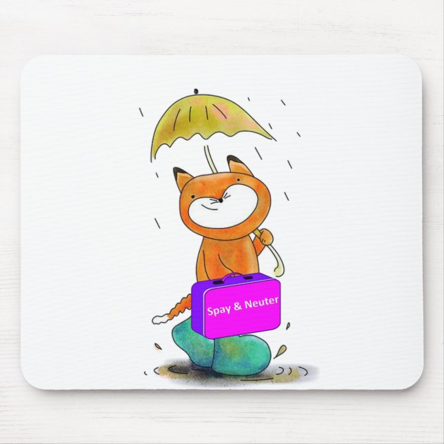 spay n neuter cat mouse pad (Front)