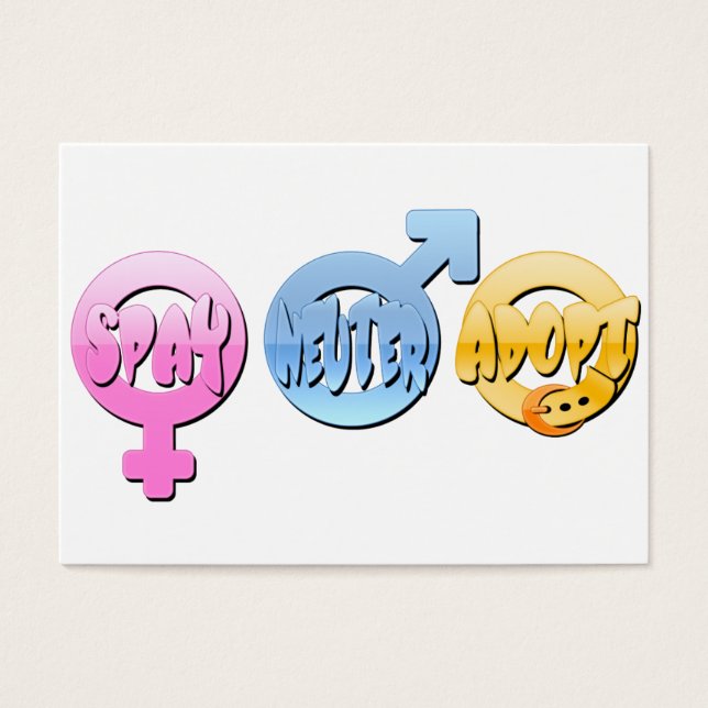 Spay Neuter Adopt (Front)