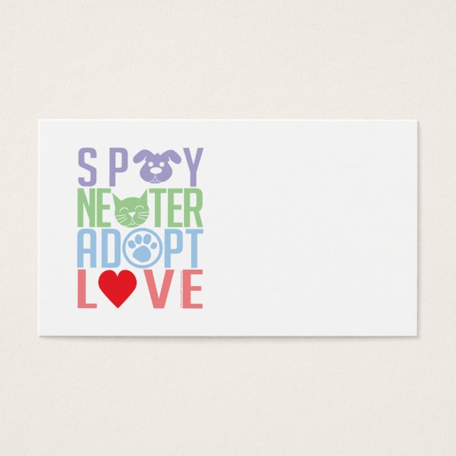 Spay Neuter Adopt Love 2 (Front)