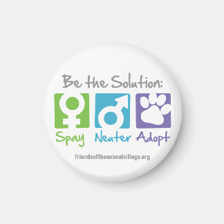 "Spay, Neuter, Adopt" Magnet
