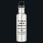 Spay Neuter Adopt Pets Quote  710 Ml Water Bottle<br><div class="desc">Spay Neuter Adopt Pets Quote Water Bottle: Pet overpopulation is a serious problem throughout the world. Does it break your heart to see dogs, cats and other animals bred and sold in pet stores when there are so many pets in animal shelters that need homes? Does it break your heart...</div>