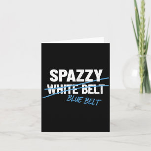 Spazzy White Belt Blue Belt Brazilian Jiu-Jitsu Card